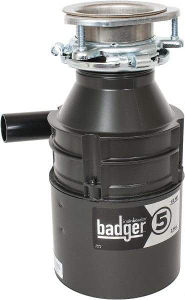 ISE In-Sink-Erator - Badger 5 Food Waste Disposer - 1/2 HP - Eagle Tool & Supply