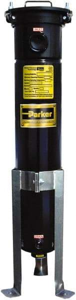 Parker - 2 Inch, Carbon Steel, Bag Filter Housing - FNPT End Connection, 160 GPM Max Flow - Eagle Tool & Supply