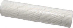 Parker - 2-1/2" OD, 10µ, Cotton String-Wound Cartridge Filter - 10" Long - Eagle Tool & Supply