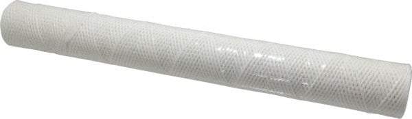 Parker - 2-1/2" OD, 10µ, Cotton String-Wound Cartridge Filter - 20" Long - Eagle Tool & Supply