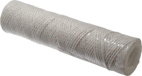 Parker - 2-1/2" OD, 10µ, Acetate Cotton String-Wound Cartridge Filter - 10" Long - Eagle Tool & Supply