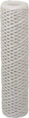 Parker - 2-1/2" OD, 50µ, Acetate Cotton String-Wound Cartridge Filter - 10" Long - Eagle Tool & Supply