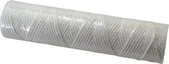 Parker - 2-1/2" OD, 10µ, Cotton String-Wound Cartridge Filter - 10" Long - Eagle Tool & Supply