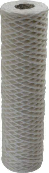 Parker - 2-1/2" OD, 50µ, Cotton String-Wound Cartridge Filter - 10" Long - Eagle Tool & Supply