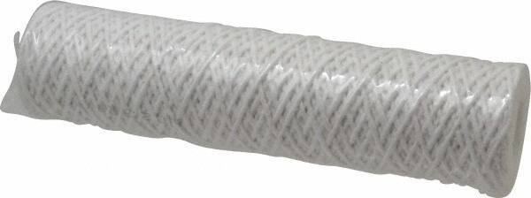 Parker - 2-1/2" OD, 5µ, Acetate Cotton String-Wound Cartridge Filter - 10" Long - Eagle Tool & Supply