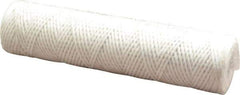 Parker - 2-1/2" OD, 10µ, Acetate Cotton String-Wound Cartridge Filter - 10" Long - Eagle Tool & Supply