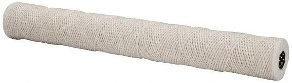 Parker - 2-1/2" OD, 10µ, Acetate Cotton String-Wound Cartridge Filter - 20" Long - Eagle Tool & Supply