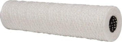 Parker - 2-1/2" OD, 5µ, Cotton String-Wound Cartridge Filter - 10" Long - Eagle Tool & Supply