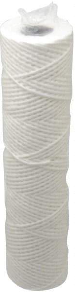 Parker - 2-1/2" OD, 10µ, Cotton String-Wound Cartridge Filter - 10" Long - Eagle Tool & Supply