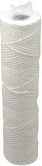 Parker - 2-1/2" OD, 10µ, Cotton String-Wound Cartridge Filter - 10" Long - Eagle Tool & Supply