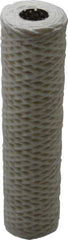 Parker - 2-1/2" OD, 50µ, Cotton String-Wound Cartridge Filter - 10" Long - Eagle Tool & Supply