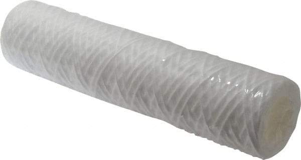 Parker - 2-1/2" OD, 50µ, Polypropylene Cotton String-Wound Cartridge Filter - 10" Long - Eagle Tool & Supply