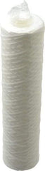 Parker - 2-1/2" OD, 5µ, Polypropylene Cotton String-Wound Cartridge Filter - 10" Long - Eagle Tool & Supply