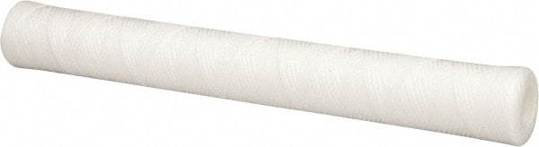 Parker - 2-1/2" OD, 10µ, Polypropylene Cotton String-Wound Cartridge Filter - 20" Long - Eagle Tool & Supply