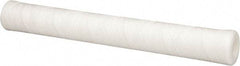 Parker - 2-1/2" OD, 10µ, Polypropylene Cotton String-Wound Cartridge Filter - 20" Long - Eagle Tool & Supply