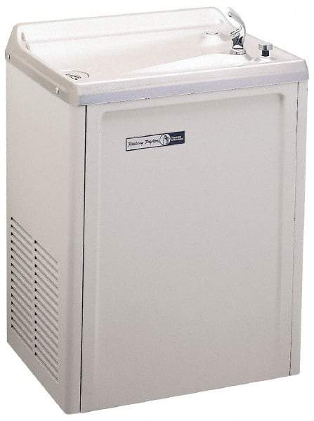 Halsey Taylor - 13.5 GPH Cooling Capacity Compact Flush Wall Mounted Water Cooler & Fountain - Vinyl Cabinet, 690 Watts, 7.5 Full Load Amperage, 0.2 hp - Eagle Tool & Supply