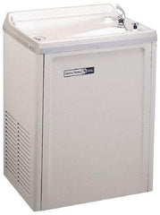 Halsey Taylor - 7.6 GPH Cooling Capacity Compact Flush Wall Mounted Water Cooler & Fountain - Vinyl Cabinet, 370 Watts, 4.0 Full Load Amperage, 0.16 hp - Eagle Tool & Supply