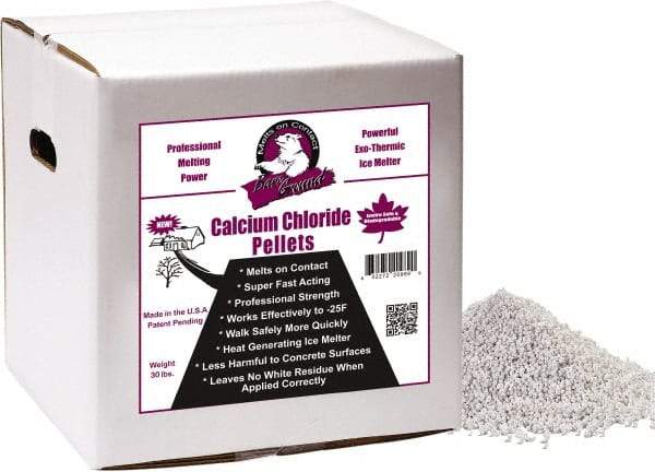 Bare Ground Solutions - 40 Lb Box Calcium Chloride Pellets - Effective to -20°F - Eagle Tool & Supply