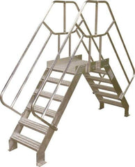 Cotterman - 85" 6 Step Crossover Bridge - Crossover, 500 Lb Capacity, 40" Base Width x 32" Base Depth - Eagle Tool & Supply