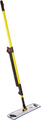 Rubbermaid - Yellow Single Sided Mop Pad and Frame Kit - 18 Inch Long x 4.88 Inch Wide Microfiber Head, 20 to 72 Inch Long Handle - Eagle Tool & Supply