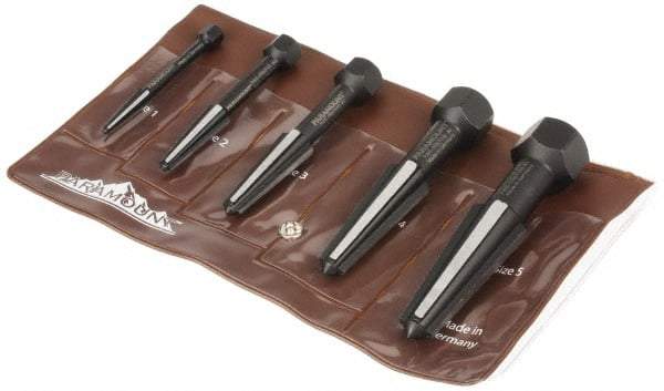 Paramount - 5 Piece Screw Extractor Set - #1 to #5 Size Range - Eagle Tool & Supply