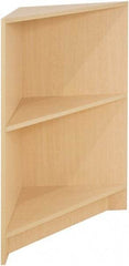 ECONOCO - 1 Shelf, Closed Shelving Corner Block - 20 Inch Wide x 20 Inch Deep x 38 Inch High, Maple - Eagle Tool & Supply