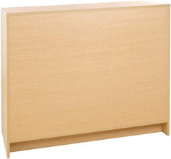 ECONOCO - 3 Shelf, Closed Shelving Wrap Counter - 20 Inch Wide x 20 Inch Deep x 38 Inch High, Maple - Eagle Tool & Supply