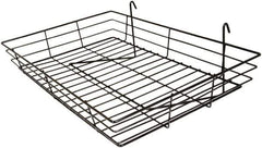 ECONOCO - 4-1/2 High, Open Shelving Accessory/Component - Semi-Gloss Finish, 24" Long, Use with Wire Grid Panels - Eagle Tool & Supply