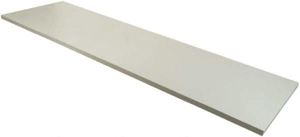 ECONOCO - Open Shelving Accessory/Component - Melamine Finish, 48" Long, Use with Slatwall, Gridwall or Slotted Standard Brackets - Eagle Tool & Supply