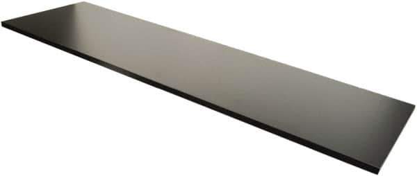 ECONOCO - Open Shelving Accessory/Component - Melamine Finish, 48" Long, Use with Slatwall, Gridwall or Slotted Standard Brackets - Eagle Tool & Supply