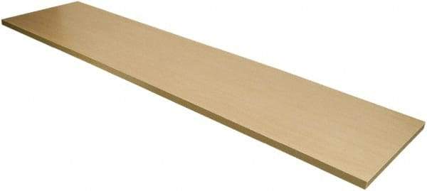 ECONOCO - Open Shelving Accessory/Component - Melamine Finish, 48" Long, Use with Slatwall, Gridwall or Slotted Standard Brackets - Eagle Tool & Supply