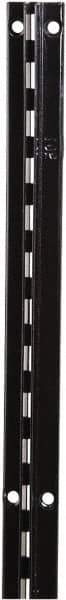 ECONOCO - Black Finish Single Slotted Standard Bracket - 120" Long, 11/16" Wide - Eagle Tool & Supply