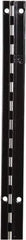 ECONOCO - Black Finish Single Slotted Standard Bracket - 120" Long, 11/16" Wide - Eagle Tool & Supply