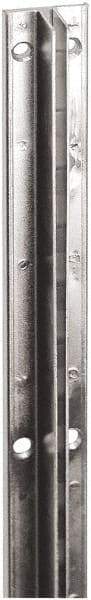 ECONOCO - Black Finish Single Slotted Standard Bracket - 96" Long, 11/16" Wide - Eagle Tool & Supply