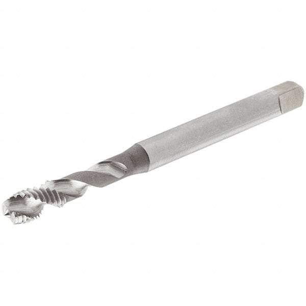 Iscar - M8x1.25 Metric Coarse 3 Flute 6H Modified Bottoming Spiral Flute Tap - Cobalt, Oxide Finish, 90mm OAL, Right Hand Flute, Right Hand Thread, Series TPS M - Exact Industrial Supply
