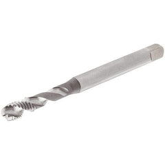 Iscar - M8x1.25 Metric Coarse 3 Flute 6H Modified Bottoming Spiral Flute Tap - Cobalt, Oxide Finish, 90mm OAL, Right Hand Flute, Right Hand Thread, Series TPS M - Exact Industrial Supply