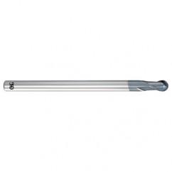 8mm Dia. - 100mm OAL - Carbide - Ball End HP End Mill-2 FL - Eagle Tool & Supply