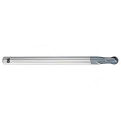 2mm Dia. - 50mm OAL - Carbide - Ball End HP End Mill-2 FL - Eagle Tool & Supply