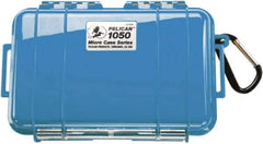 Pelican Products, Inc. - 5-1/16" Wide x 3-1/8" High, Clamshell Hard Case - Blue, Polycarbonate - Eagle Tool & Supply