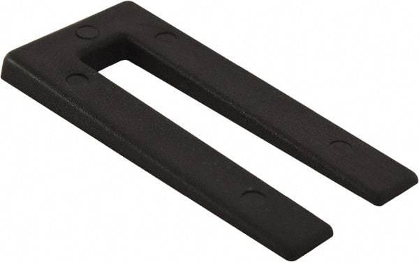 Precision Brand - 500 Piece, 2" Wide x 3" Long Polystyrene Taper Shim - Black, ±10% Tolerance - Eagle Tool & Supply