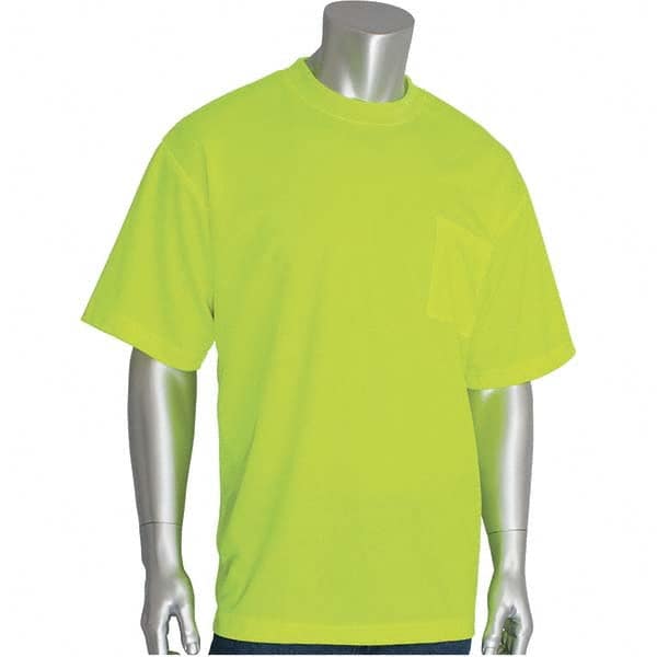 PIP - Size S Hi-Vis Yellow High Visibility Short Sleeve T-Shirt - Eagle Tool & Supply