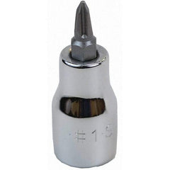 SK - Screwdriver & Drag Link Sockets - 3/8"DR #1 CHRM PHILLIPS SCRDRVR SCKT BIT - Eagle Tool & Supply