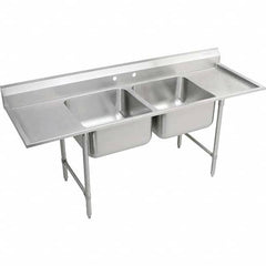 ELKAY - Stainless Steel Sinks Type: Scullery Sink Outside Length: 77-1/4 (Inch) - Eagle Tool & Supply