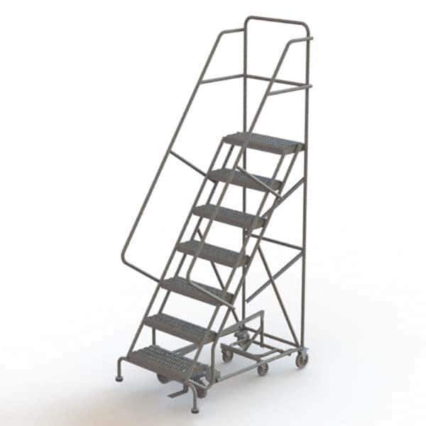 TRI-ARC - Rolling & Wall Mounted Ladders & Platforms Type: All-Directional Ladder Style: Rolling Safety Ladder - Eagle Tool & Supply