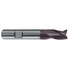 10mm Dia. x 66mm Overall Length 3-Flute Square End Solid Carbide SE End Mill-Weldon Shank-Center Cut-Firex - Eagle Tool & Supply