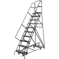 TRI-ARC - Rolling & Wall Mounted Ladders & Platforms Type: All-Directional Ladder Style: Rolling Safety Ladder - Eagle Tool & Supply