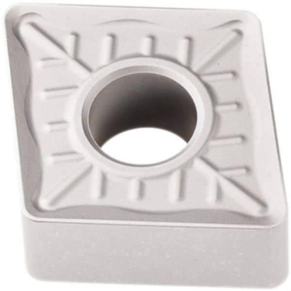 Seco - CNMM646 R7 Grade TP2501 Carbide Turning Insert - Al2O3 Finish, 80° Diamond, 3/4" Inscr Circle, 1/4" Thick, 3/32" Corner Radius - Eagle Tool & Supply