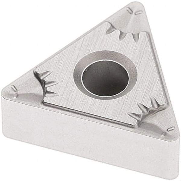 Seco - TNMG332 MF5 Grade TP1501 Carbide Turning Insert - Al2O3 Finish, 60° Triangle, 3/8" Inscr Circle, 3/16" Thick, 1/32" Corner Radius - Eagle Tool & Supply