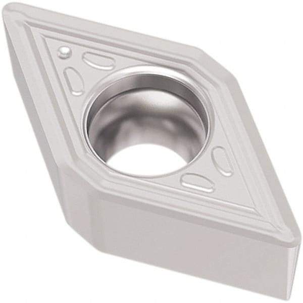 Seco - DCMT21.50.5 M3 Grade TP1501 Carbide Turning Insert - Al2O3 Finish, 55° Diamond, 1/4" Inscr Circle, 3/32" Thick, 1/128" Corner Radius - Eagle Tool & Supply