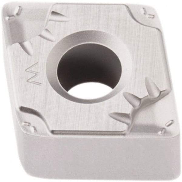 Seco - CNMG432W-M MF5 Grade TP2501 Carbide Turning Insert - Al2O3 Finish, 80° Diamond, 1/2" Inscr Circle, 3/16" Thick, 1/32" Corner Radius - Eagle Tool & Supply